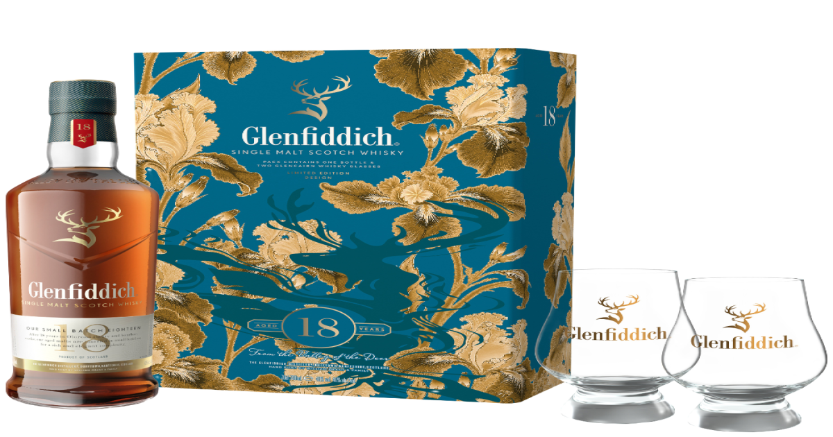 Glenfiddich 18YO 70cl 2025 Gift Pack | The Chamber