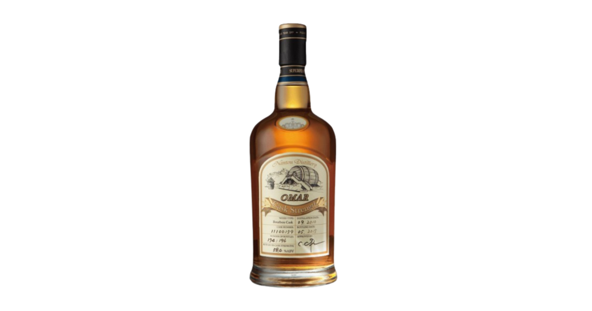 ウイスキー OMAR Cask Strength Single Malt Whisky Omar Cask Strength Single Malt Whisky Plum Liqueur Finish