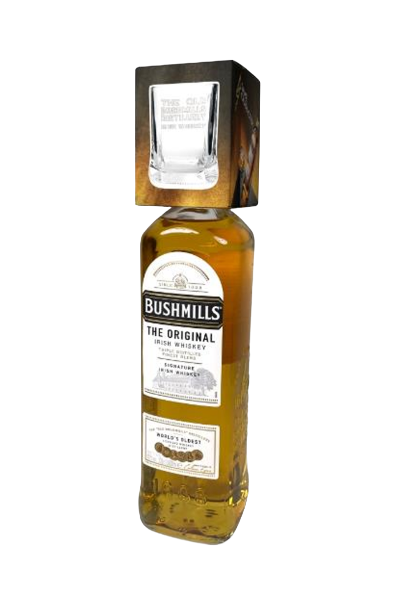 Bushmills Original Irish Whiskey 70cl + 1 Rock Glass