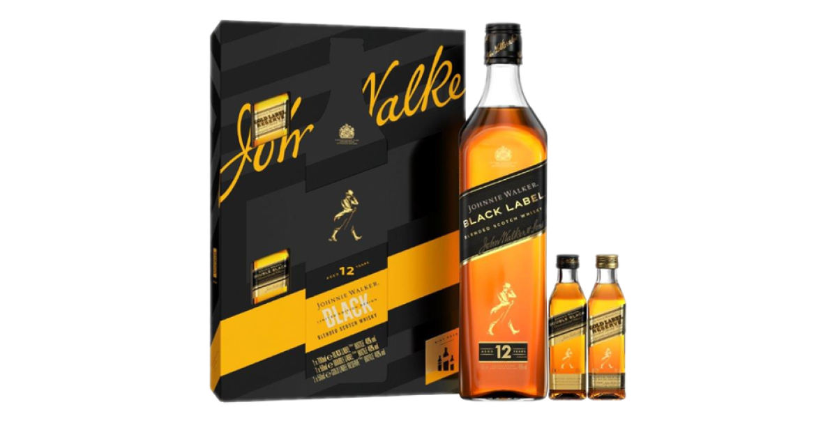 Johnnie Walker Black Label 12 Years Old (Free 2x miniature) | The